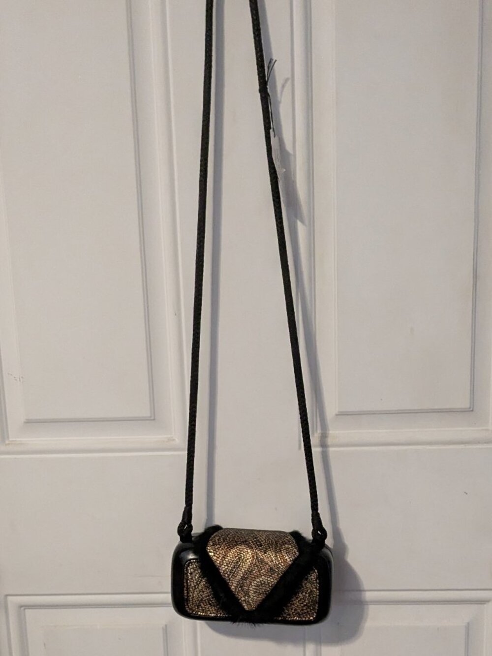 Vintage TIMMY WOODS Beverly Hills Hard Case Minaudiere Crossbody Purse